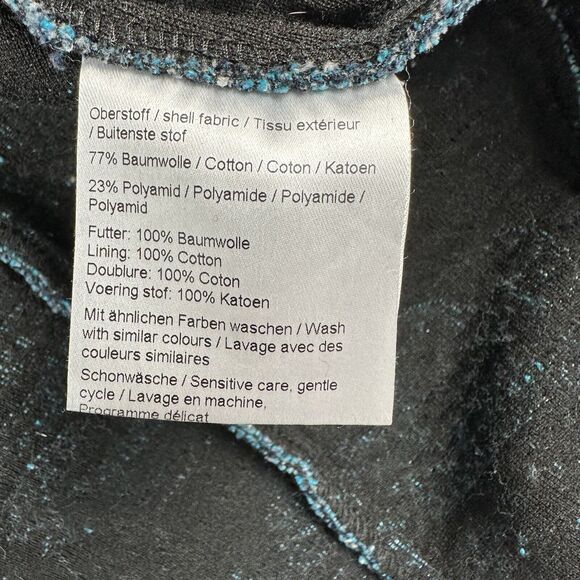 Fox’s Europe Knit Jacket Women’s 34 Blue Cotton Art To Wear Long Sleeve Pockets - Picture 14 of 16